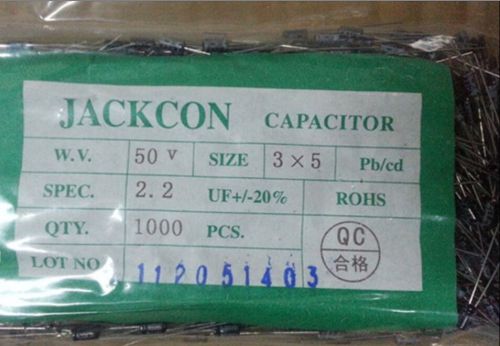 50v 2.2uf 50v 3x5mm Electrolytic Capacitor    1000PCS