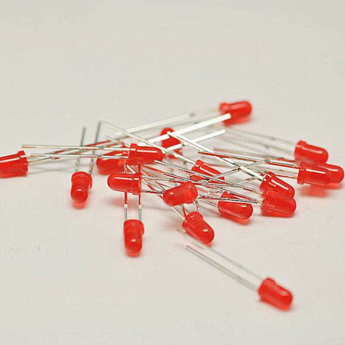 100PCS LED F3 3MM RED COLOR RED LIGHT Super Bright Bulb Lamp NEW