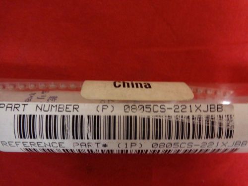 0805CS-221XJBB Inductor, Ceramic Core, 220nh, 5±% 60 Per