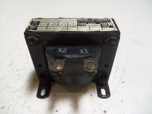 SQUARE-D 9070-E01 TRANSFORMER *USED*