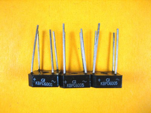 GI -  KBPC6005 -  Silicon Diode Bridge (Lot of 3)