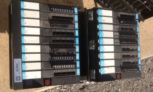 SQUARE D SY/MAX RRK-300 RACK ASSY With (18) RIM-121 INPUT MODULES