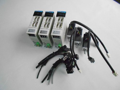 &#034;3 Sets&#034; MITSUBISHI Servo Drive &amp; Motor MR-J2S-10A  HC-KFS13 cnc/router/100w