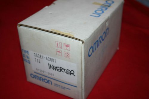 NEW Omron Sysdrive AC Inverter Drive 3G3EV-A2001 - BRAND NEW IN BOX - BNIB