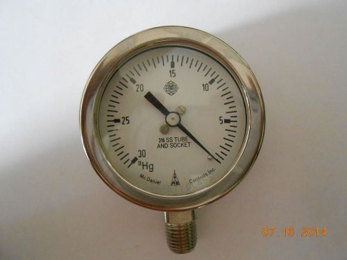 Mcdaniel controls inc hg gauge 316 ss tube and socket for sale