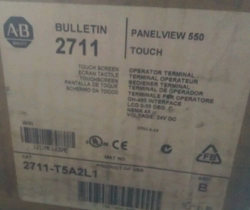 2711-T5A2L1 allen bradley panelview 550 touchscreen NEW