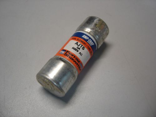 FERRAZ SHAWMUT AJT6 AMP-TRAP DUAL-ELEMENT TIME-DELAY FUSE 6A 600VAC NNB