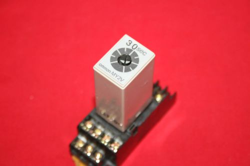 Omron Timer Model MY2V with PFY14A socket base - 200VAC - 30 Sec