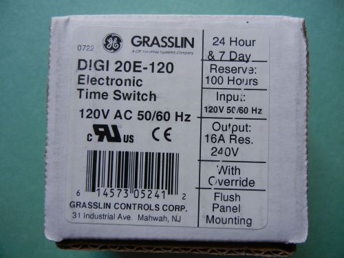 Grasslin Digi 20E-120 Panel Mount Time Clock