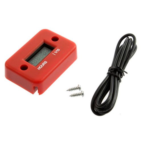 Hour Meter for Motorcycle ATV Snowmobile Marine Yama Ski Dirt Quad Bike Red KN