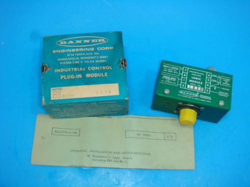 Banner Photoelectric Amplifier Logic Module B8 M1M1 B8M1M1 NIB