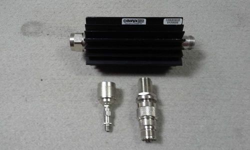 25-a-mfn-30-1 attenuator type-n 25 watt 30db bird electronics w/ extra adapters for sale