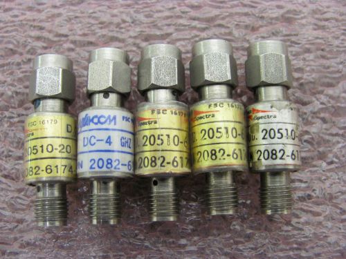 OMNI SPECTRA 20510-20 20510-6x3  MACOMM 2082-6174-20 SMA ATTENUATOR LOT-TESTED