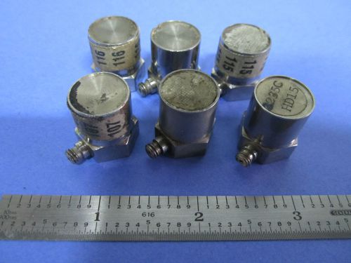 LOT 6 EA COLUMBIA RESEARCH PIEZOELECTRIC ACCELEROMETER CALIBRATION VIBRATION