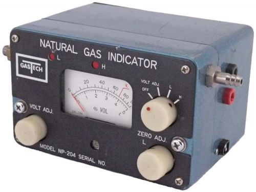 Gastech np-204 compact portable analog natural gas indicator detector unit for sale