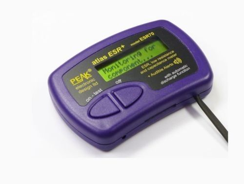 New peak esr70 atlas esr plus + capacitor analyser with audible alerts for sale