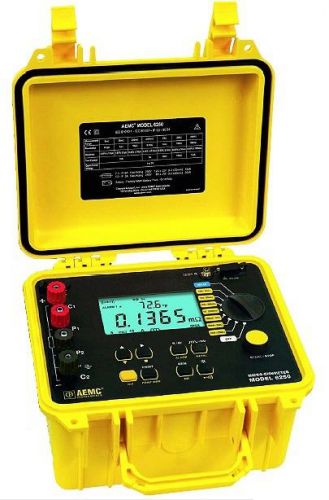 AEMC 6250 Micro-Ohmmeter (10A, 1 Shot, Continuous, Multiple Test, Manual/ATC)