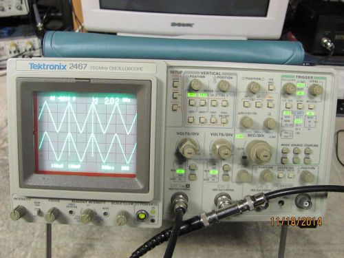 Tektronix 2467 Oscilloscope 350Mhz  4 Channel  NICE! with Option 11