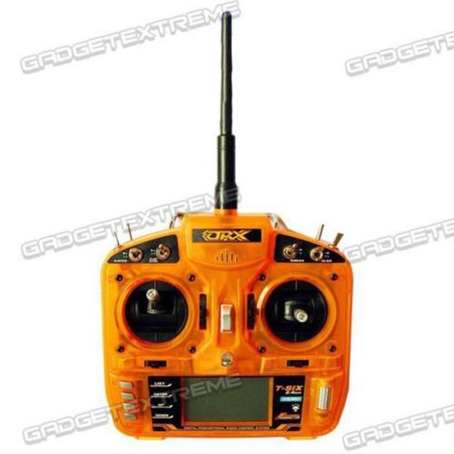 Hobbyking T-SIX 2.4GHz DSM2 6CH Programmable RC Transmitter w/10 Set Memory  e