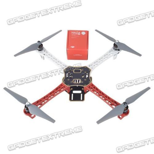 Dji f450 quadcopter arf multicopter kit esc motor propeller &amp; naza new version for sale