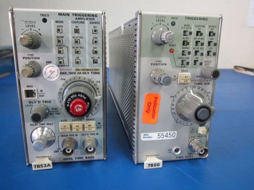 Tektronix 7B80 Time Base and 7B53A Dual Time Base Modules