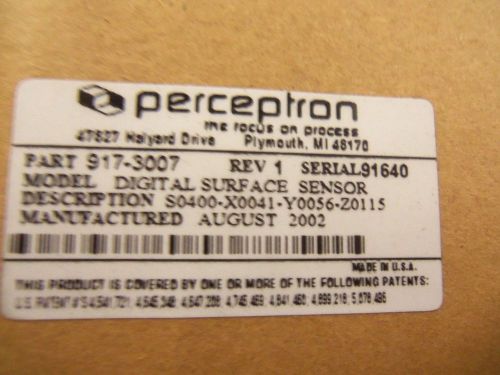 PERCEPTION DIGITAL SURFACE SENSOR S0400-X0041-Y0056-Z0115 *REPAIRED*