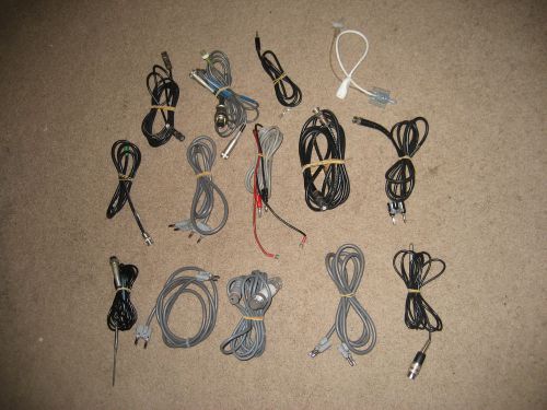 Lot of mixed lab it equipment banana clip probes cables cords patch for sale