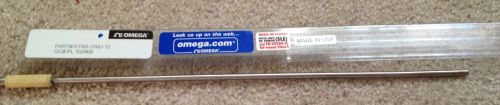 Omega K-Type Thermocouple, KTSS-316U-12, CHROMEGA, 1/8” x 12”, Bare Lead, New