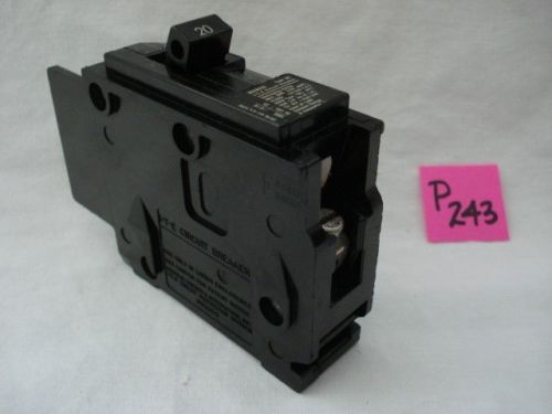 ITE Siemens Circuit Breaker,  20 Amp,  1-Pole,  Type BQ,  LP-1285