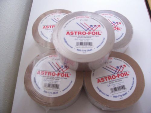 Astro-Foil Pressure Sensitive Aluminum Foil Tape Acrylic Adhesive (Lot of 5)