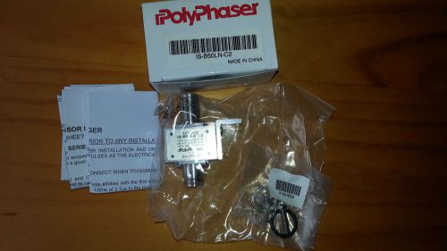 Polyphaser IS-B50LN-C2 125-1000 MHz Surge &amp; Lightning Arrestor N-Female Bulkhead