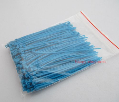 200 PCS 3.8&#034; inch 96mm*2mm Blue Zip Ties Self Locking Nylon Cable Tie