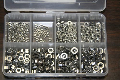 0-80  THRU 4-40  STAINLESS STEEL SMALL PATTERN HEX  NUT ASSORTMENT