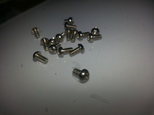 2-56 x 3/16 round head phillips nickle plated brass qty 200 for sale