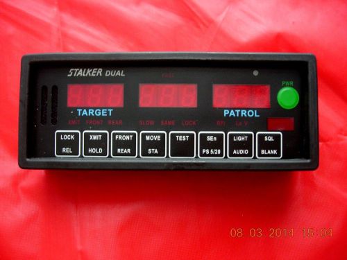 STALKER DUAL POLICE RADAR GUN FACEPLATE -WARRANTY!!