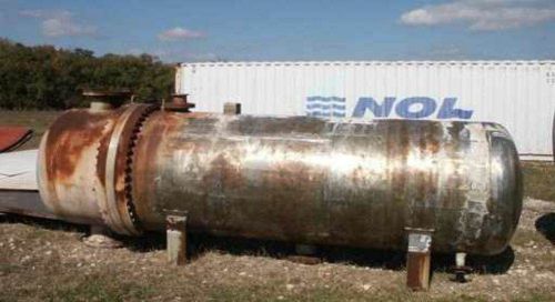 2,000 sqft beu u-tube stainless steel shell &amp; tube heat exchanger in tx for sale