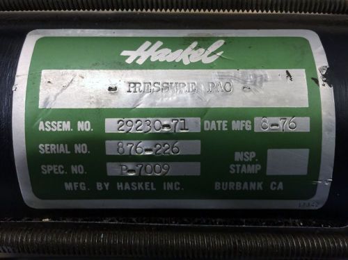 Haskel 29230-71 Pressure Pac