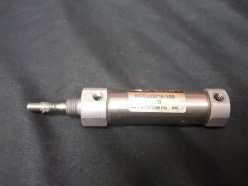 SMC NCDJ2B16-100-B Pneumatic Air Cylinder 100PSI .100&#034; of travel