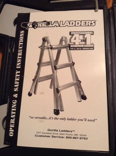 Authentic gorilla ladders static hinge kit set new with case for sale