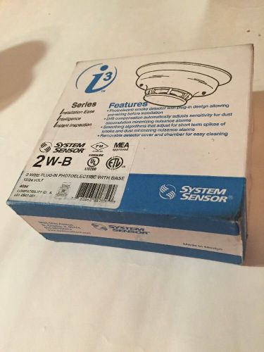 System sensor smoke detector 2w-b photoelectric i3 series for sale