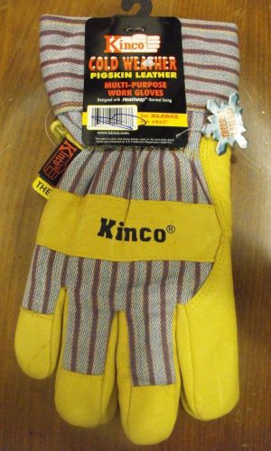 KINCO HEATKEEP LINED GRAIN PIGSKIN LEATHER  ETRA LARGE GLOVES