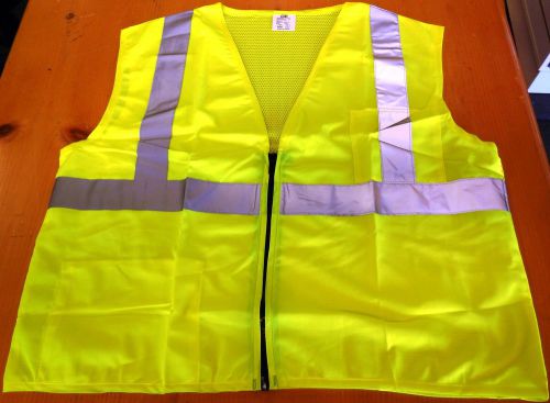 OK-1 Safety Model OK-S2L Hi-Vis ANSI Vest Class II, Sz L/XL (38-46&#034;), BRAND NEW