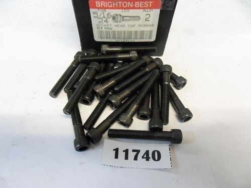 88 PIECES 5/16&#034;-24 X 2&#034; SOCKET HEAD CAP SCREWS BRIGHTON BEST **NEW** PIC# 11740