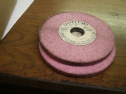 2 New Grinding wheels A461G 7x1/2x1-1/4Sintercast Pink