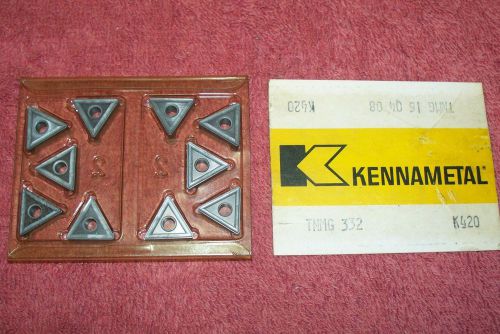 KENNAMETAL    CARBIDE INSERTS   TNMG 332      GRADE   K420    PACK of 10