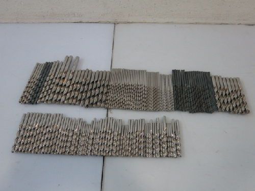 145 ptd mixed drill bits lot, 3/16&#034;, 17/64&#034;, 11/32&#034;, 29/64&#034;, 15/64&#034; j, z, for sale
