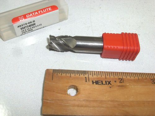 1/2&#034; DATA FLUTE CNC  4-FLUTE SOLID CARBIDE END MILL