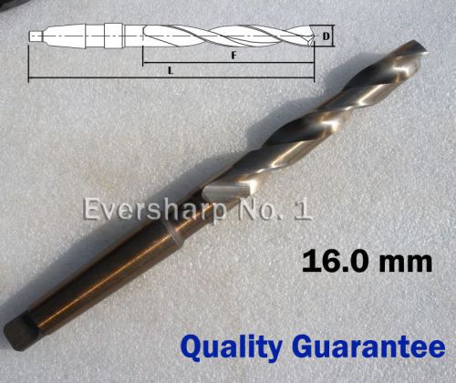 Lot 1pcs HSSCo M35 Fully Ground Morse Taper Shank Twist Drill Cutting Dia 16.0mm