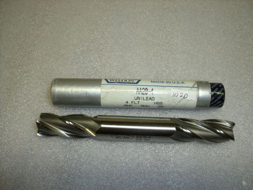 5/8&#034; x 5/8&#034; x 1-3/8&#034; x 5&#034; 4 FL Double End AA20-4 Weldon End Mill-W20