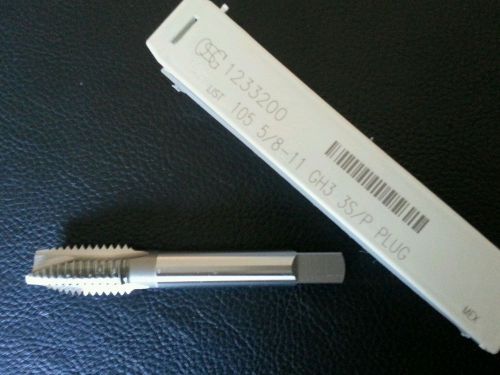 5/8-11 tap osg 1233200 3fl, spiral point plug tap for sale